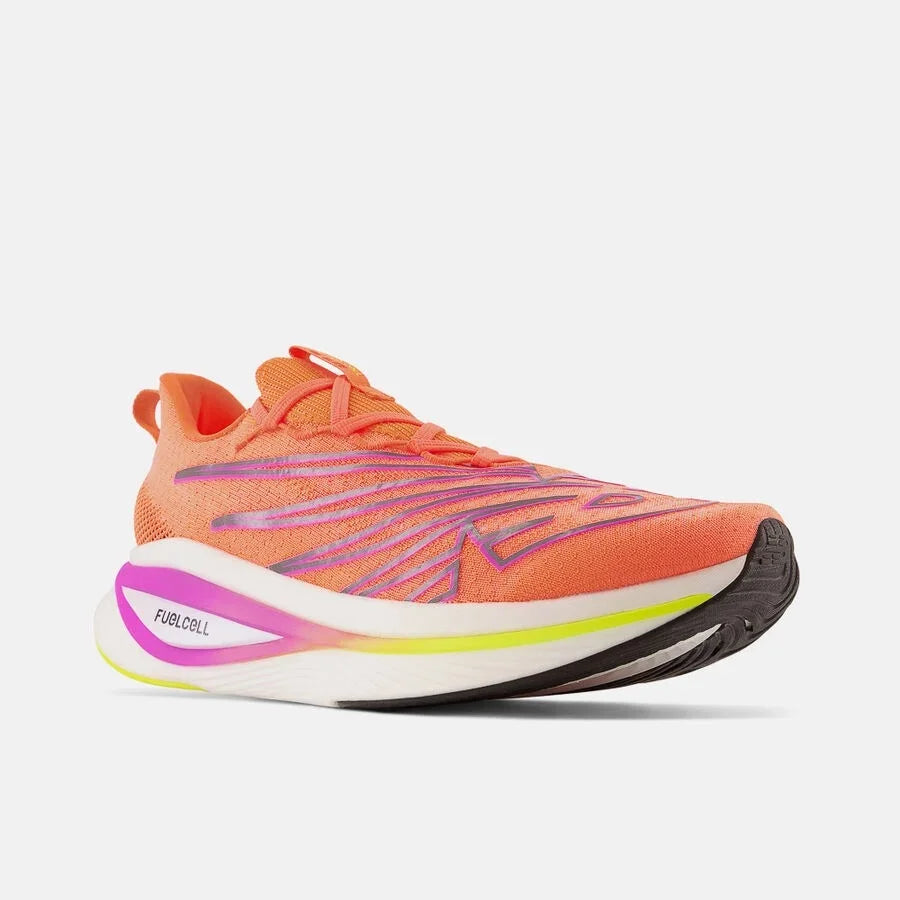 Tênis New Balance Fuelcell Supercomp Elite v3 'Neon Dragonfly Cosmic Rose' Laranja - MRCELCD3