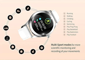 Novo Smartwatch Feminino KW10 FEMININO - ELETRONICOS - SMARTWATCH 1 Lojas Quinho 