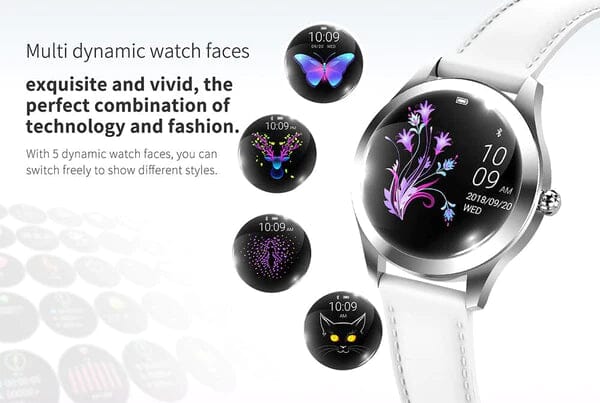 Novo Smartwatch Feminino KW10 FEMININO - ELETRONICOS - SMARTWATCH 1 Lojas Quinho 