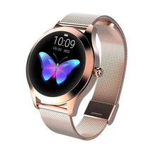 Novo Smartwatch Feminino KW10 FEMININO - ELETRONICOS - SMARTWATCH 1 Lojas Quinho Gold Rose 