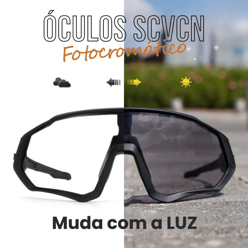 Óculos Fotocromático SCVCN UV400 Ciclismo (Óculos 2) Lojas Quinho 