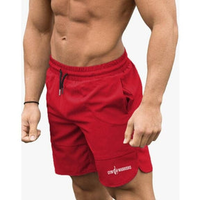 Short Masculino Gym Warriors [LEVE 2 PAGUE 1] MASCULINO - ROUPAS - SHORT GYM 3 Lojas Quinho Vermelho Preto P