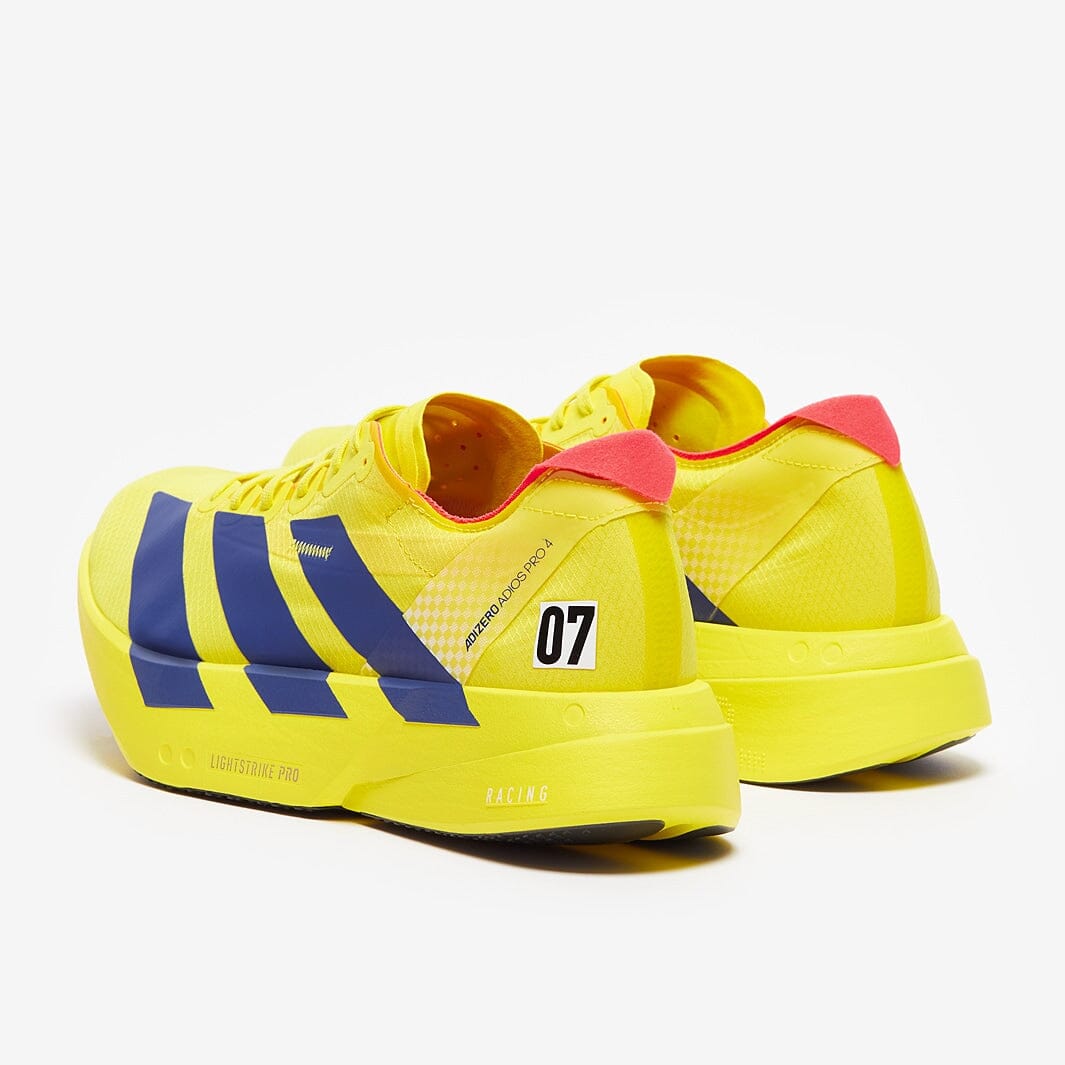 Tênis Adidas Adizero Adios Pro 4 Bright yellow royal blue JR6373 corida Adidas 