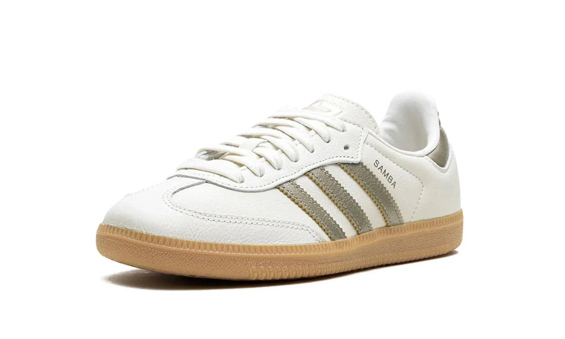 Tênis Adidas Samba OG Feminino "Cyber Mettalic" Branco - IG1964 Adidas Samba Bernholz 