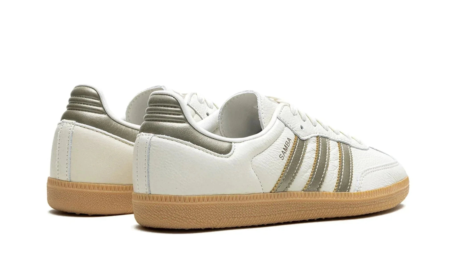 Tênis Adidas Samba OG Feminino "Cyber Mettalic" Branco - IG1964 Adidas Samba Bernholz 