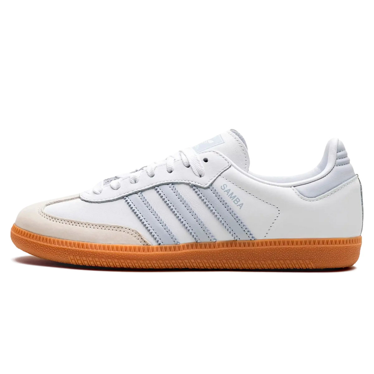 Tênis Adidas Samba OG Feminino "White Halo Blue" Branco / Azul - IE0877 Adidas Samba Bernholz 