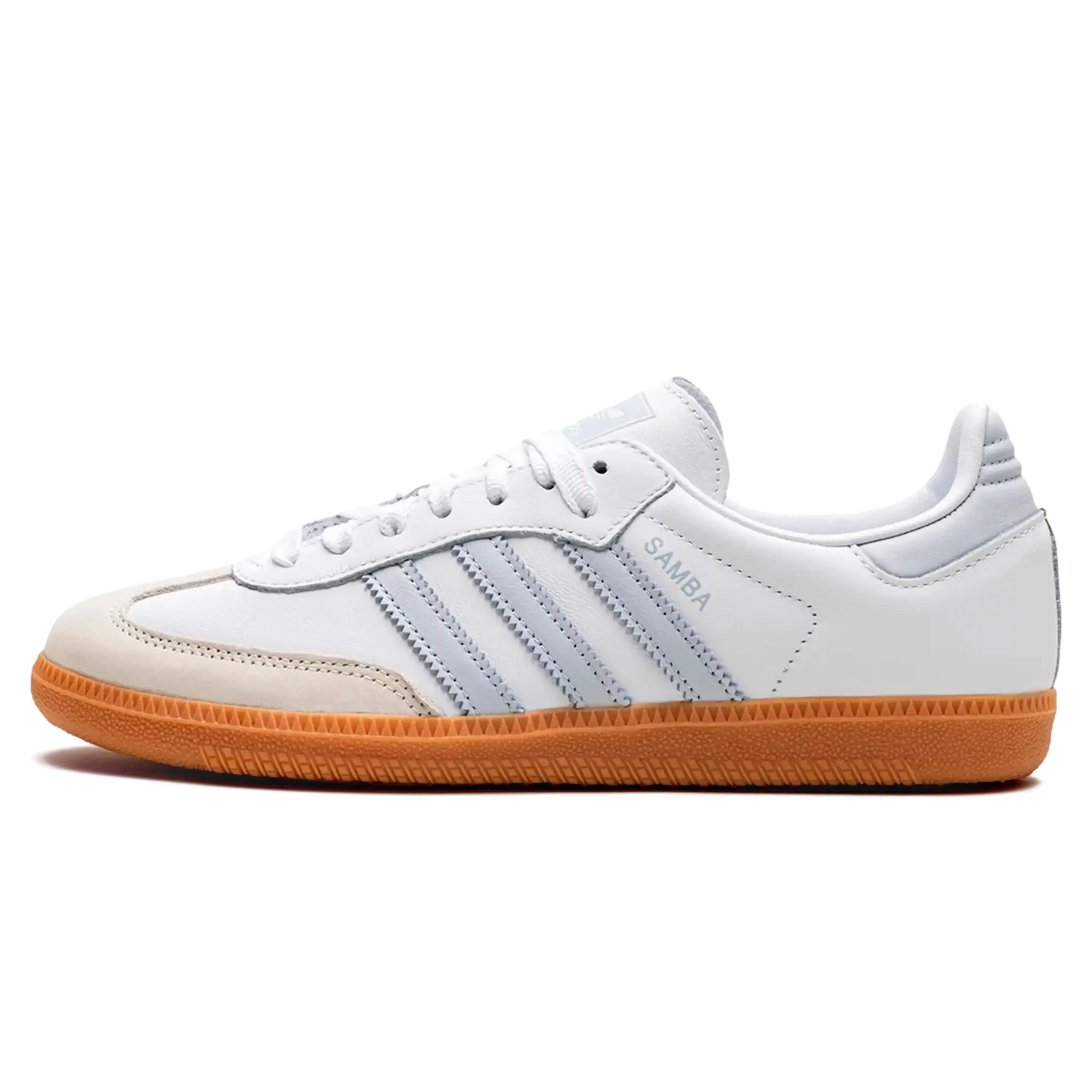 Tênis Adidas Samba OG Feminino "White Halo Blue" Branco / Azul - IE0877 Adidas Samba Bernholz 