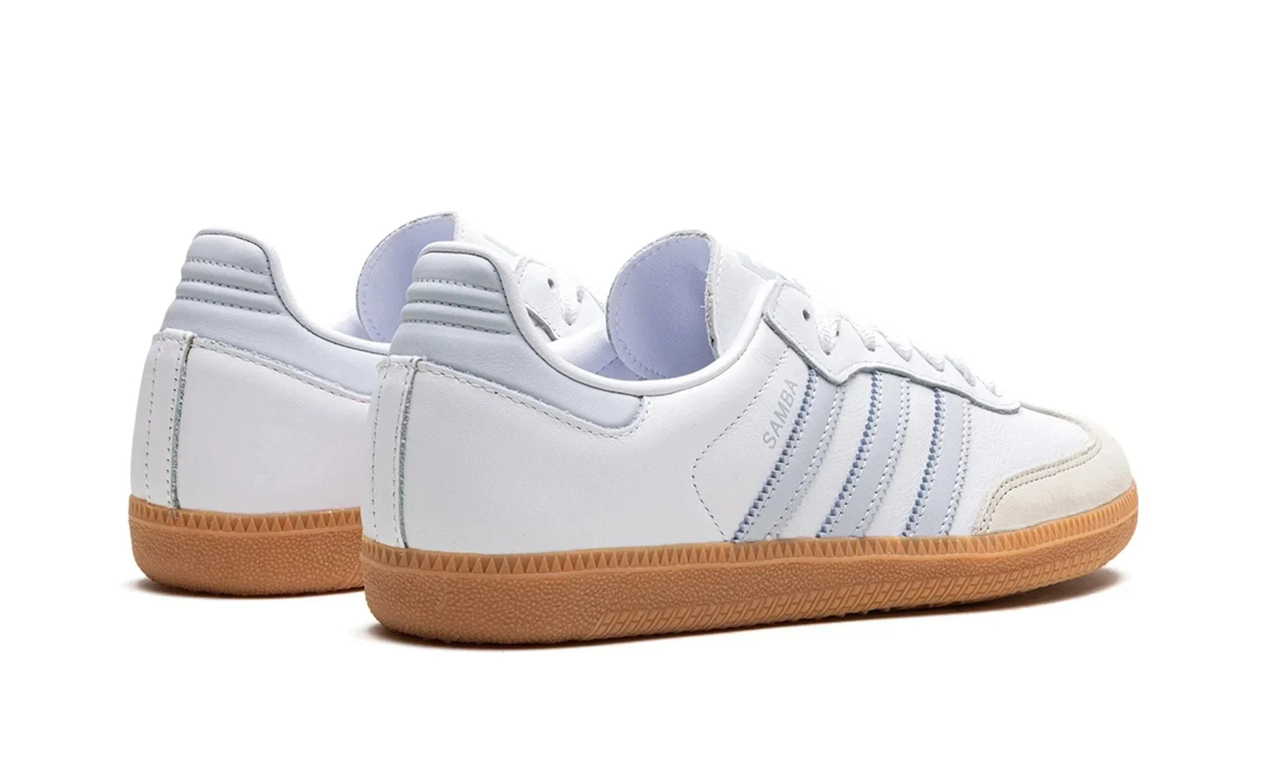 Tênis Adidas Samba OG Feminino "White Halo Blue" Branco / Azul - IE0877 Adidas Samba Bernholz 
