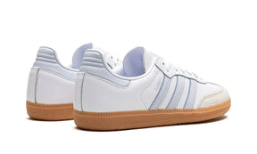 Tênis Adidas Samba OG Feminino "White Halo Blue" Branco / Azul - IE0877 Adidas Samba Bernholz 
