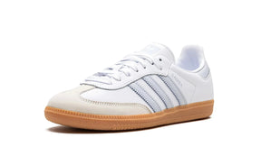Tênis Adidas Samba OG Feminino "White Halo Blue" Branco / Azul - IE0877 Adidas Samba Bernholz 