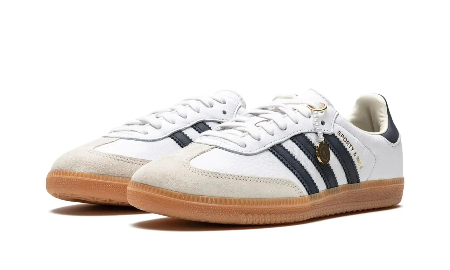 Tênis Adidas Samba OG x Sporty & Rich "Cloud White" - HP3354 Adidas Samba Bernholz 