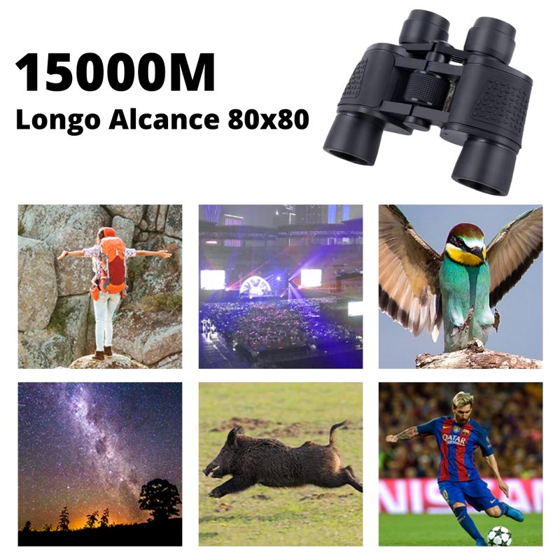 Binóculos Profissional HD 80x80 | Longo alcance & Visão Noturna Camping & Trilha (Binóculo 2) Lojas Quinho 