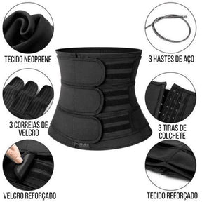 Cinta Abdominal Masculina de Alta Compressão com Trama de Aço Saúde & Bem-Estar (Cinta Modeladora 1) Lojas Quinho 