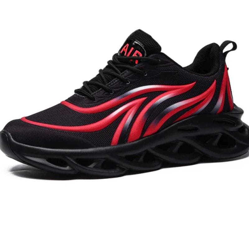 Tênis de Corrida Masculino - Athletic Shoes Corrida e Caminhada (Tênis Masculino 8) Lojas Quinho 39 Preto e Vermelho 